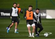 12 November 2019; Sean Maguire and Scott Hogan, right, during a Republic of Ireland training session at the FAI National Training Centre in Abbotstown, Dublin. Photo by Stephen McCarthy/Sportsfile