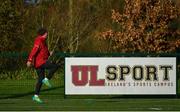 12 November 2019; JJ Hanrahan during a Munster Rugby squad training session at University of Limerick in Limerick. Photo by Brendan Moran/Sportsfile