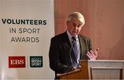 12 November 2019; Roddy Guiney, Chairperson for the Federation of Irish Sport, speaking during the Volunteers in Sport Awards presented by Federation of Irish Sport with EBS at Farmleigh House in Phoenix Park, Dublin. Photo by Sam Barnes/Sportsfile