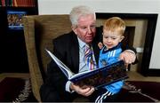 12 November 2019; In attendance at the Launch of A Season of Sundays 2019 at Croke Park in Dublin, are Sportsfile's Ray McManus, and his grandson Rian Cuddihy, aged 2, from Harold's Cross, Dublin. Photo by Sam Barnes/Sportsfile