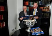 12 November 2019; In attendance at the Launch of A Season of Sundays 2019 at Croke Park in Dublin, are Uachtarán Cumann Lúthchleas Gael, John Horan, right, and John Comerford, Chief Operations Officer, Carrolls of Tullamore. Photo by Sam Barnes/Sportsfile