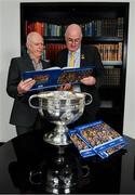 12 November 2019; In attendance at the Launch of A Season of Sundays 2019 at Croke Park in Dublin, are Uachtarán Cumann Lúthchleas Gael, John Horan, right, and John Comerford, Chief Operations Officer, Carrolls of Tullamore. Photo by Sam Barnes/Sportsfile