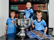 12 November 2019; In attendance at the Launch of A Season of Sundays 2019 at Croke Park in Dublin, are Rian Cuddihy, aged 2, grandson of Sportsfile's Ray McManus, centre, Joe McNamara, aged 9, left, and Patrick McNamara, aged 7, from Harold's Cross, Dublin. Photo by Sam Barnes/Sportsfile