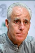 13 November 2019; Republic of Ireland manager Mick McCarthy during a Republic of Ireland press conference at the FAI National Training Centre in Abbotstown, Dublin. Photo by Stephen McCarthy/Sportsfile