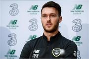 13 November 2019; Kieran O'Hara during a Republic of Ireland press conference at the FAI National Training Centre in Abbotstown, Dublin. Photo by Stephen McCarthy/Sportsfile