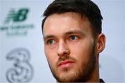 13 November 2019; Kieran O'Hara during a Republic of Ireland press conference at the FAI National Training Centre in Abbotstown, Dublin. Photo by Stephen McCarthy/Sportsfile