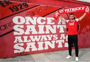 13 November 2019; Robbie Benson poses for a portrait at Richmond Park in Dublin after signing for St Patrick's Athletic. Photo by Matt Browne/Sportsfile