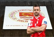 13 November 2019; Robbie Benson poses for a portrait at Richmond Park in Dublin after signing for St Patrick's Athletic. Photo by Matt Browne/Sportsfile