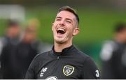 13 November 2019; Ciaran Clark during a Republic of Ireland training session at the FAI National Training Centre in Abbotstown, Dublin. Photo by Stephen McCarthy/Sportsfile