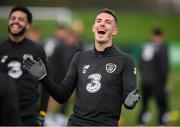 13 November 2019; Ciaran Clark during a Republic of Ireland training session at the FAI National Training Centre in Abbotstown, Dublin. Photo by Stephen McCarthy/Sportsfile