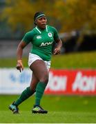 10 November 2019; Linda Djougang of Ireland during the Women's Rugby International match between Ireland and Wales at the UCD Bowl in Dublin. Photo by David Fitzgerald/Sportsfile