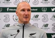 13 November 2019; New Zealand head coach Danny Hay during a New Zealand Pre-Match Press Conference at Aviva Stadium in Dublin. Photo by Matt Browne/Sportsfile