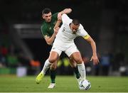 14 November 2019; Winston Reid of New Zealand in action against Troy Parrott of Republic of Ireland during the 3 International Friendly match between Republic of Ireland and New Zealand at the Aviva Stadium in Dublin. Photo by Stephen McCarthy/Sportsfile
