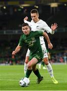 14 November 2019; Josh Cullen of Republic of Ireland in action against Ryan Thomas of New Zealand during the International Friendly match between Republic of Ireland and New Zealand at the Aviva Stadium in Dublin. Photo by Seb Daly/Sportsfile