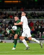 14 November 2019; Troy Parrott of Republic of Ireland in action against Michael Boxall of New Zealand during the International Friendly match between Republic of Ireland and New Zealand at the Aviva Stadium in Dublin. Photo by Seb Daly/Sportsfile