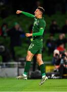 14 November 2019; Callum Robinson of Republic of Ireland celebrates after scoring his side's third goal during the International Friendly match between Republic of Ireland and New Zealand at the Aviva Stadium in Dublin. Photo by Seb Daly/Sportsfile