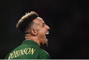 14 November 2019; Callum Robinson of Republic of Ireland celebrates after scoring his side's third goal during the International Friendly match between Republic of Ireland and New Zealand at the Aviva Stadium in Dublin. Photo by Stephen McCarthy/Sportsfile