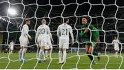 14 November 2019; Callum Robinson of Republic of Ireland celebrates after scoring his side's third goal during the International Friendly match between Republic of Ireland and New Zealand at the Aviva Stadium in Dublin. Photo by Stephen McCarthy/Sportsfile