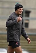 15 November 2019; Jacob Stockdale during an Ulster Rugby Captain's Run at Kingspan Stadium in Belfast. Photo by Oliver McVeigh/Sportsfile