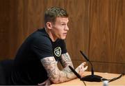 12 November 2019; James McClean during a Republic of Ireland press conference at the FAI National Training Centre in Abbotstown, Dublin. Photo by Stephen McCarthy/Sportsfile