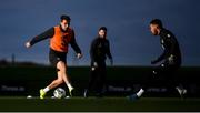15 November 2019; Seamus Coleman and Matt Doherty, right, during a Republic of Ireland training session at the FAI National Training Centre in Abbotstown, Dublin. Photo by Stephen McCarthy/Sportsfile