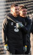 15 November 2019; Matt Doherty, left, and Jeff Hendrick during a Republic of Ireland training session at the FAI National Training Centre in Abbotstown, Dublin. Photo by Stephen McCarthy/Sportsfile