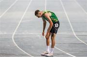 15 November 2019; Team Ireland's Michael McKillop, from Ballymena, Antrim, after competing in the T38 Men's 1500 metre race during day nine of the World Para Athletics Championships 2019 at Dubai Club for People of Determination Stadium in Dubai, United Arab Emirates. Photo by Ben Booth/Sportsfile
