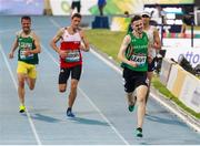 15 November 2019; Team Ireland's David Leavy, from Downpatrick, Down, competing in the T38 Men's 1500 metre race during day nine of the World Para Athletics Championships 2019 at Dubai Club for People of Determination Stadium in Dubai, United Arab Emirates. Photo by Ben Booth/Sportsfile