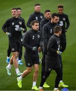 16 November 2019; Seamus Coleman during a Republic of Ireland training session at the FAI National Training Centre in Abbotstown, Dublin. Photo by Stephen McCarthy/Sportsfile