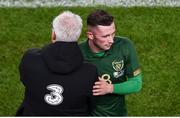 14 November 2019; Alan Browne of Republic of Ireland and Republic of Ireland manager Mick McCarthy during the International Friendly match between Republic of Ireland and New Zealand at the Aviva Stadium in Dublin. Photo by Ben McShane/Sportsfile