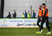 16 November 2019; Hurlers watch on during a Republic of Ireland training session at the FAI National Training Centre in Abbotstown, Dublin. Photo by Stephen McCarthy/Sportsfile