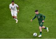 14 November 2019; Sean Maguire of Republic of Ireland and Sarpreet Singh of New Zealand during the International Friendly match between Republic of Ireland and New Zealand at the Aviva Stadium in Dublin. Photo by Ben McShane/Sportsfile