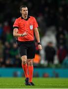 14 November 2019; Referee Robert Jenkins during the International Friendly match between Republic of Ireland and New Zealand at the Aviva Stadium in Dublin. Photo by Eóin Noonan/Sportsfile