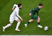 14 November 2019; Sean Maguire of Republic of Ireland and Storm Roux of New Zealand during the International Friendly match between Republic of Ireland and New Zealand at the Aviva Stadium in Dublin. Photo by Ben McShane/Sportsfile