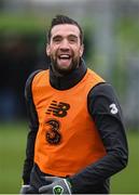 16 November 2019; Shane Duffy during a Republic of Ireland training session at the FAI National Training Centre in Abbotstown, Dublin. Photo by Stephen McCarthy/Sportsfile