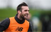 16 November 2019; Shane Duffy during a Republic of Ireland training session at the FAI National Training Centre in Abbotstown, Dublin. Photo by Stephen McCarthy/Sportsfile