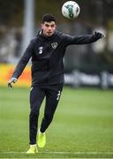 16 November 2019; John Egan during a Republic of Ireland training session at the FAI National Training Centre in Abbotstown, Dublin. Photo by Stephen McCarthy/Sportsfile