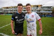 16 November 2019; Freddie Burns of Bath and Billy Burns of Ulster after the Heineken Champions Cup Pool 3 Round 1 match between Bath and Ulster at The Recreation Ground in Bath, England. Photo by John Dickson/Sportsfile