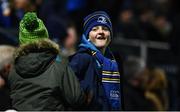 16 November 2019; A Leinster supporter during the Heineken Champions Cup Pool 1 Round 1 match between Leinster and Benetton at the RDS Arena in Dublin. Photo by Sam Barnes/Sportsfile