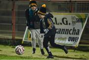 16 November 2019; Young supporters playing around before the AIB Ulster GAA Football Senior Club Championship Semi-Final match between Clontibret and Naomh Conaill at Healy Park in Omagh. Photo by Oliver McVeigh/Sportsfile