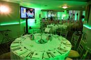16 November 2019; A general view of the room prior to the Só Hotels WNL Awards at Castle Oaks Hotel in Limerick. Photo by Eóin Noonan/Sportsfile