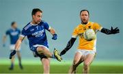 16 November 2019; Eoin Waide of Naomh Conaill in action against Vincent Corey of Clontibret during the AIB Ulster GAA Football Senior Club Championship Semi-Final match between Clontibret and Naomh Conaill at Healy Park in Omagh. Photo by Oliver McVeigh/Sportsfile