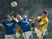 16 November 2019; Charles McGuinness of Naomh Conaill in action against Francis Hughes of Clontibret during the AIB Ulster GAA Football Senior Club Championship Semi-Final match between Clontibret and Naomh Conaill at Healy Park in Omagh. Photo by Oliver McVeigh/Sportsfile