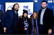 16 November 2019; Leinster players Barry Daly and Josh Murphy with supporters in The Blue Room ahead of the Heineken Champions Cup Pool 1 Round 1 match between Leinster and Benetton at the RDS Arena in Dublin. Photo by Sam Barnes/Sportsfile