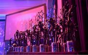 16 November 2019; A general view of awards at the TG4 All-Ireland Ladies Football All Stars Awards banquet, in association with Lidl at the Citywest Hotel in Saggart, Dublin. Photo by Brendan Moran/Sportsfile