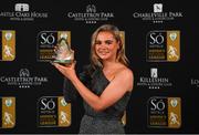 16 November 2019; Kayla Brady of Galway with her Under-17 player of the year award during the Só Hotels WNL Awards at Castle Oaks Hotel in Limerick. Photo by Eóin Noonan/Sportsfile