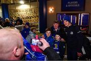 16 November 2019; Jonathan Sexton of Leinster during a supporter meet and greet following the Heineken Champions Cup Pool 1 Round 1 match between Leinster and Benetton at the RDS Arena in Dublin. Photo by Sam Barnes/Sportsfile