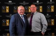 16 November 2019; Graham Kelly and John McClean, DLR Waves, arriving to the Só Hotels WNL Awards at Castle Oaks Hotel in Limerick. Photo by Eóin Noonan/Sportsfile
