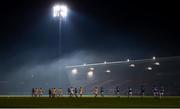 16 November 2019; A general view of the mist covering the ground before the AIB Ulster GAA Football Senior Club Championship Semi-Final match between Clontibret and Naomh Conaill at Healy Park in Omagh. Photo by Oliver McVeigh/Sportsfile