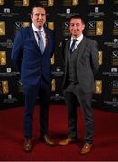 16 November 2019; David Linnane, left, and James Scott arriving to the Só Hotels WNL Awards at Castle Oaks Hotel in Limerick. Photo by Eóin Noonan/Sportsfile